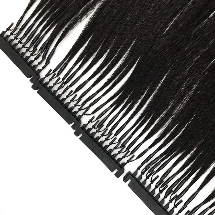 Wholesale 100% 6D Human Hair Extensions 0.8/1 gram per strand Russian Cuticle Aligned Double Drawn 6d Hair Extensions