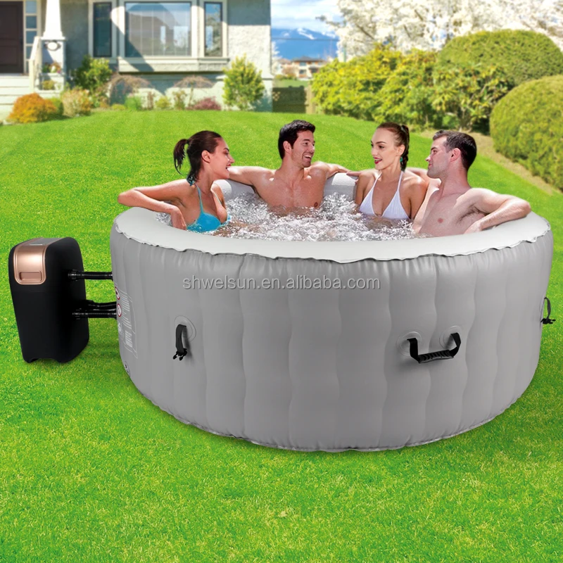 Hot selling Portable 4 persons Massage Inflatable Lazy SPA Pool Set Bathtub Hot Tub Outdoor