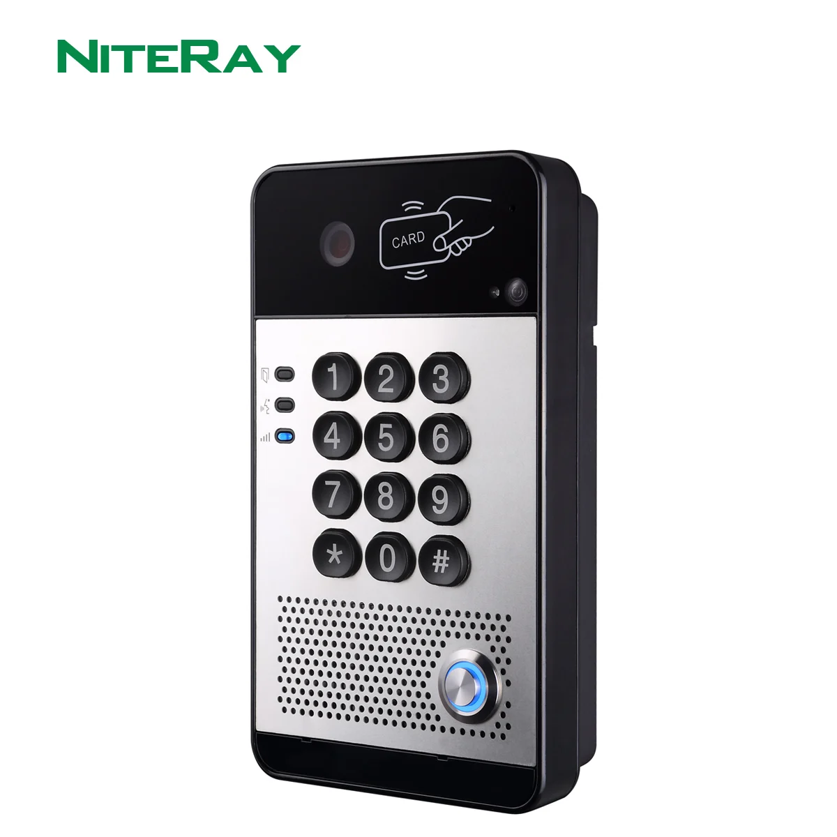 Outdoor waterproof video intercom system IP door phone for parking station and building entrance