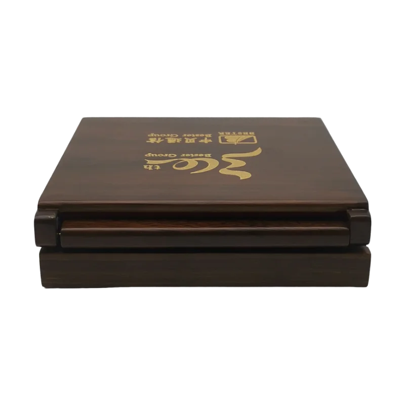 Custom High Quality Coin& Medal Box Metal Souvenir Coin Packing Boxes Wooden Coin Display Gift Box