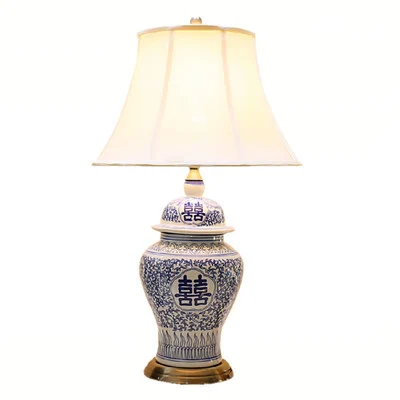 jingdezhen home decors ceramics Customized Ceramic Table Lamp with High Quality Ceramic Table Wash Lamp