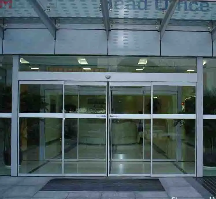 Aluminum Frame Double Open Automatic Door  commercial electric door system automatic glass sliding doors