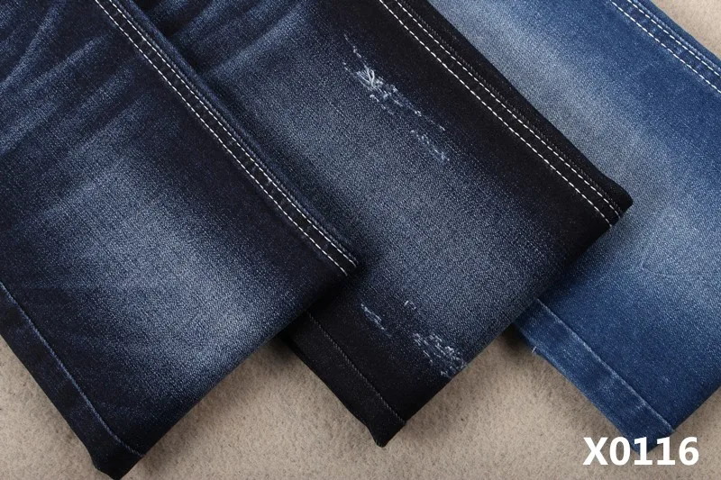 10.3 oz power stretch cotton elastane denim fabric for lady skinny jeans