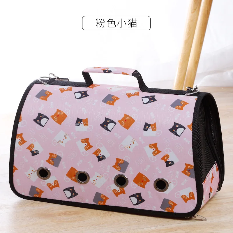 Portable Outdoor Pet Dog Backpack Fashionable Transparent Carrier Bag Travel Suitcase for Summer for Cat and Dog