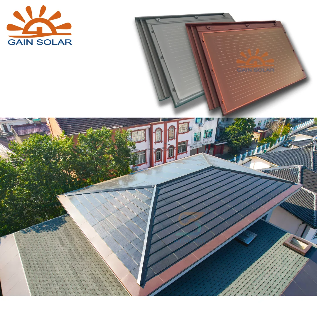 Beautiful Appearance Photovoltaic BIPV Panels Solutions 35W Roofing Solar Panel Flat Roof Tile In German