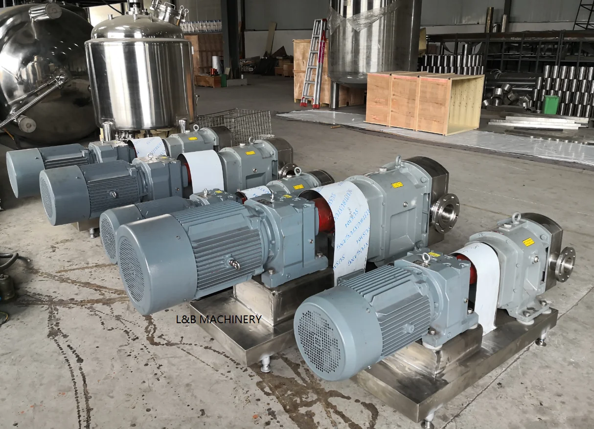 Sanitary stainless steel pump high viscosity yogurt Jam honey rotor lobe pump rotary pump
