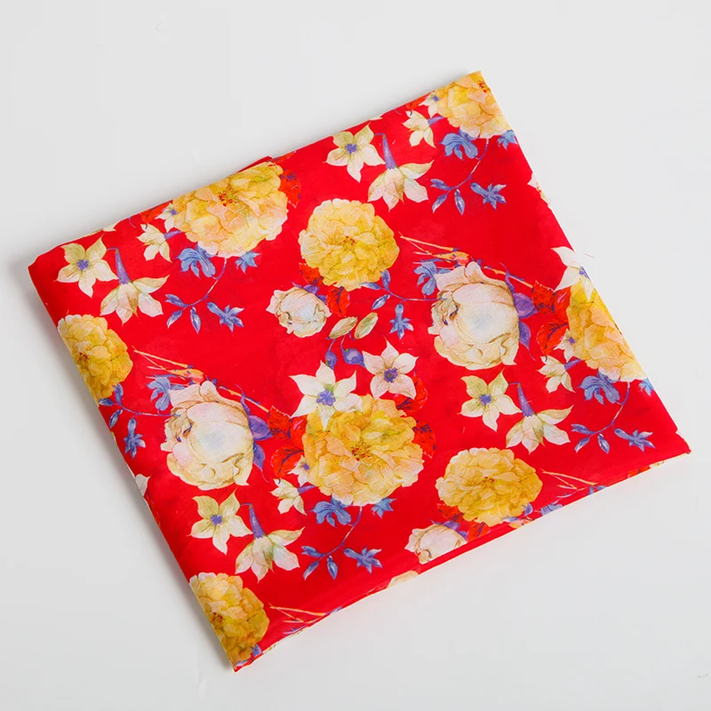 Wholesale 100% Cotton Poplin Digital Print Custom Print Fabric For Garment Dress household