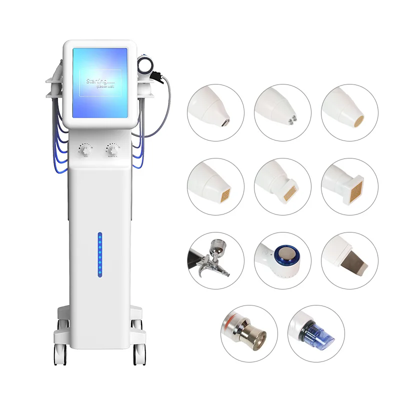 11 in 1 diamond hydro-dermabrasion facial machine for skin peeling face deep cleaning