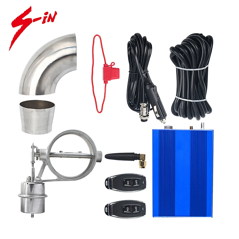 Automotive car exhaust valve cutout normal open vacuum flap cutout valvetronic muffler auto parts air pump performance exhaust