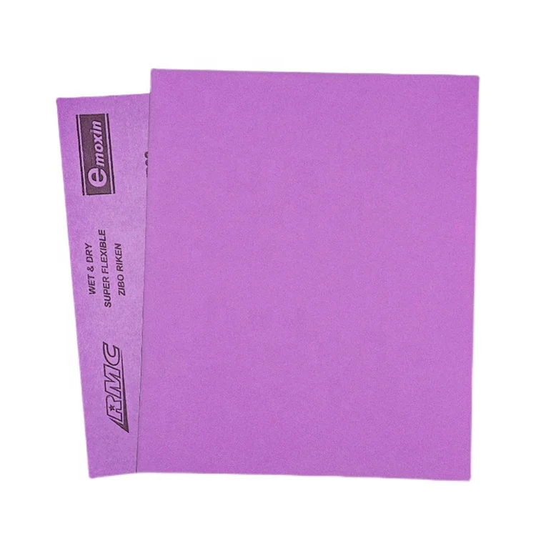 RMC Purple 230*280mm Aluminum Oxide abrasive tools Rectangle Sandpaper abrasive paper