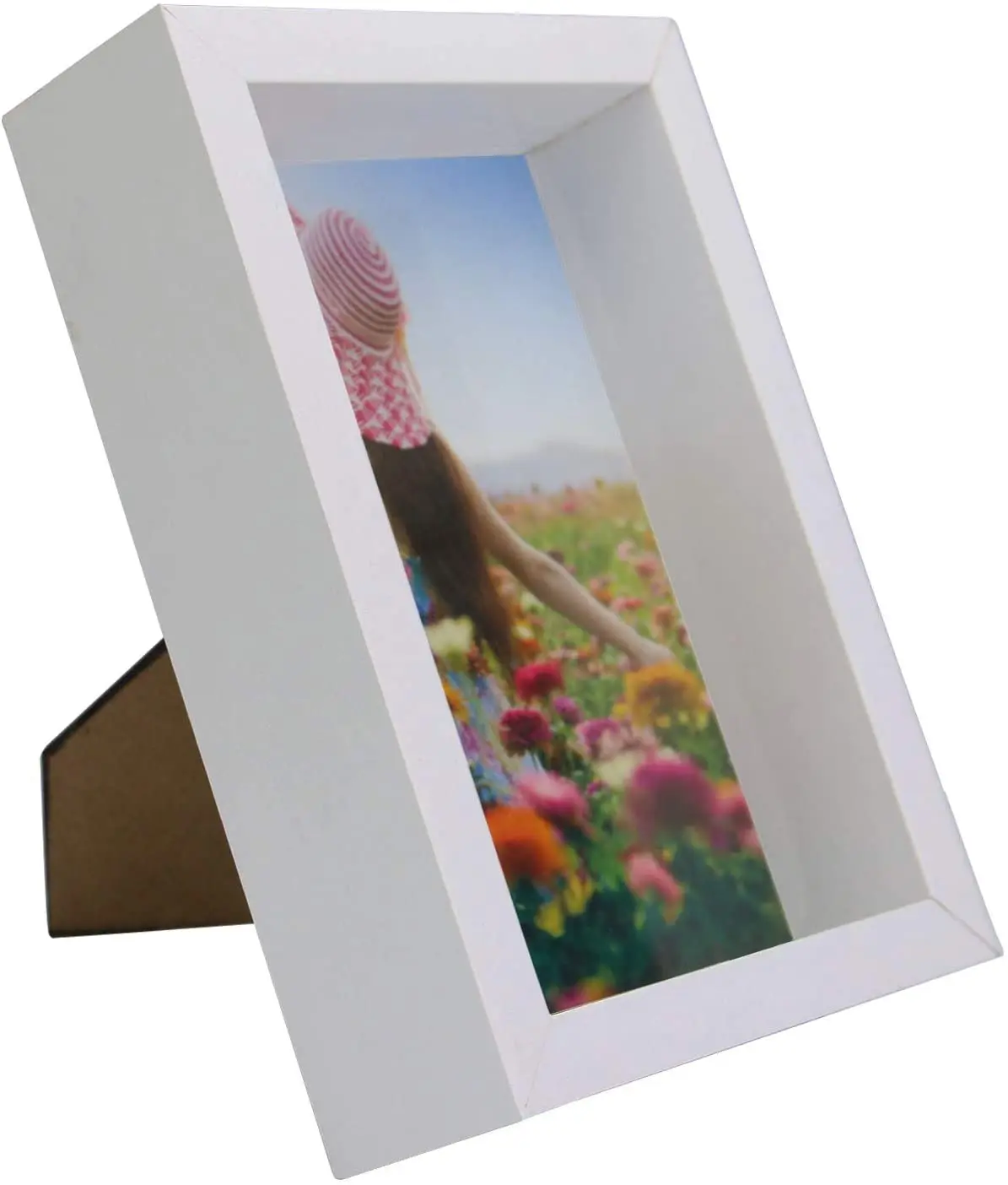 Hot Sale Classic Style Keepsake Display Case Wooden Photo Frames Wholesale Wall Art 3d Square Wooden Shadow Box With Glass Front