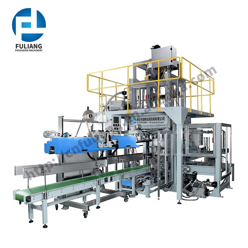 20kg 25kg 50kg Automatic Weighing and Automatic Sewing Package Palletizing Production Packaging Line