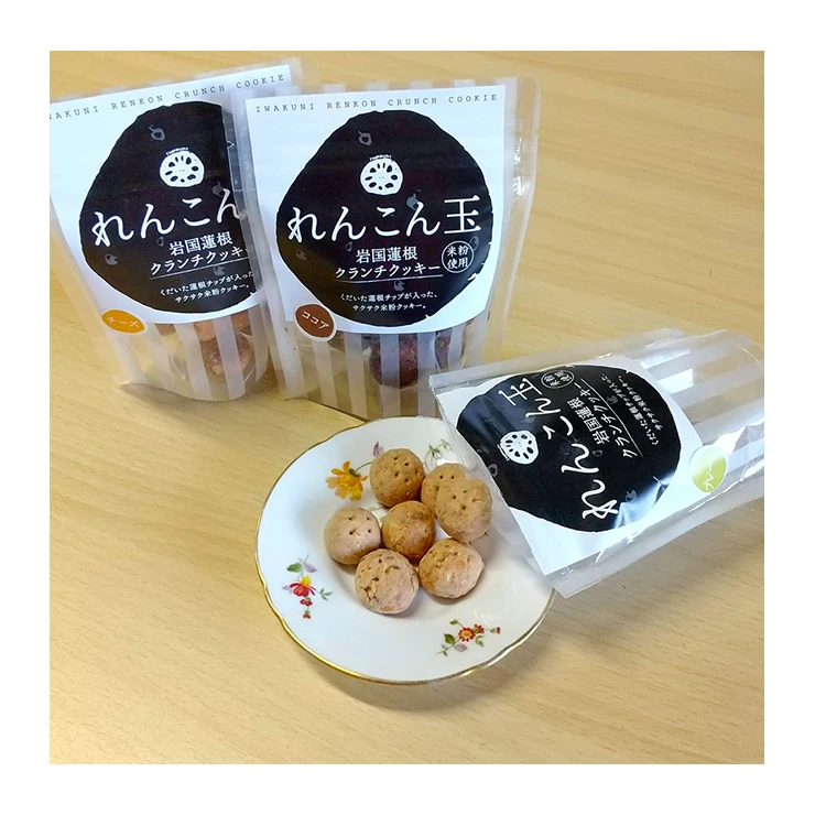 Japanese rice crackers snack cookies lotus biscuit three flavors