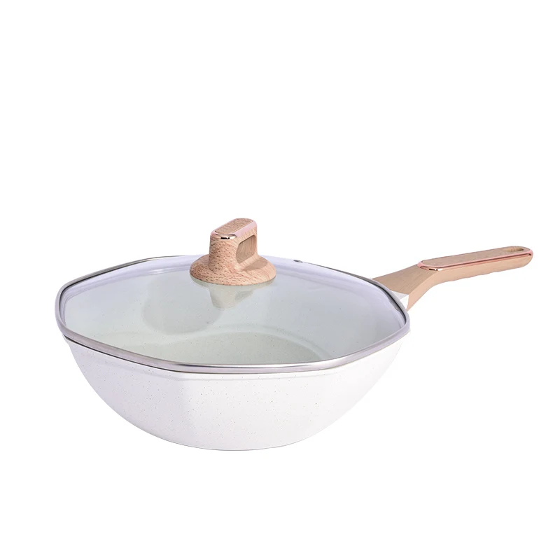 Chinese factory wholesale 30cm eco-friendly coating non-stick wok pan