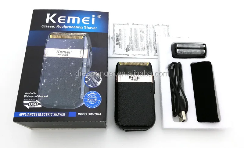 Электробритва Kemei для мужчин полностью машинная стирка Классическая поршневая