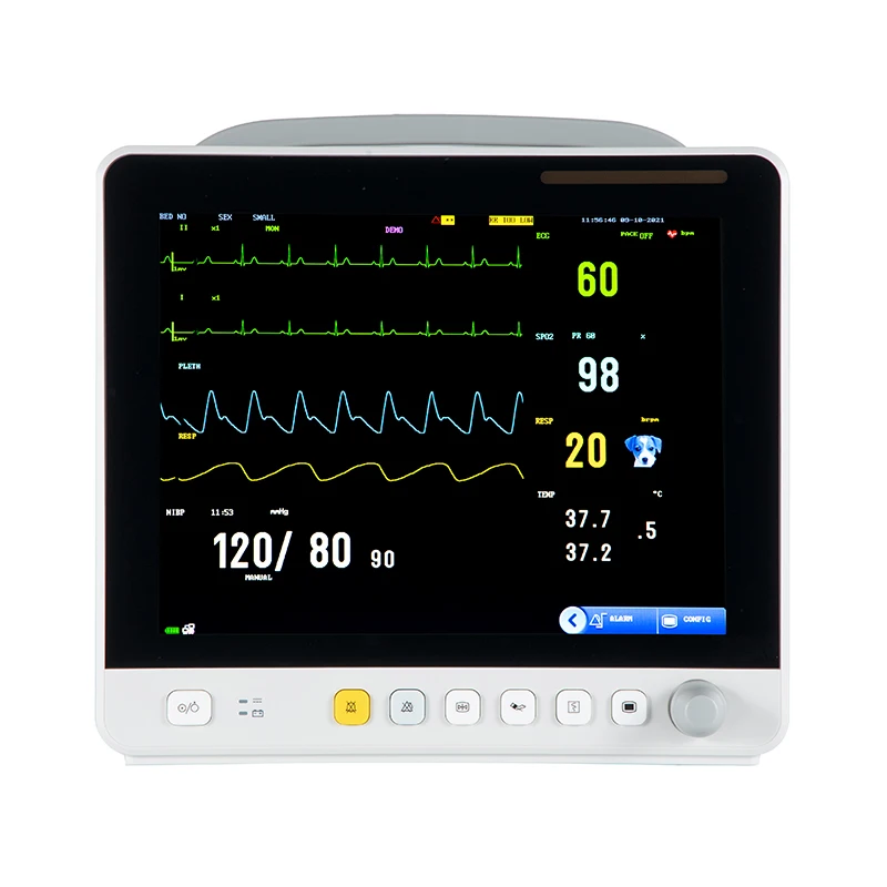 China wholesale patient monitor veterinary blood oxygen pulse vital signs multiparameter veterinary monitor