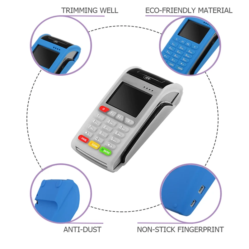 Nexgo G2 POS case High Quality Durable Handheld POS Silicone Sleeve Factory Price OEM ODM POS case cover