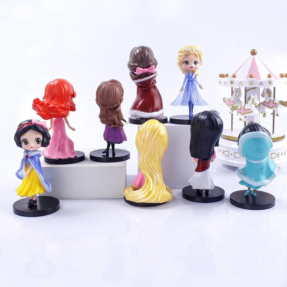 3D Printing PVC Toy Maker Plastic Action Figure Princess Figurine Cartoon Anime Princess Mini Figure Toys
