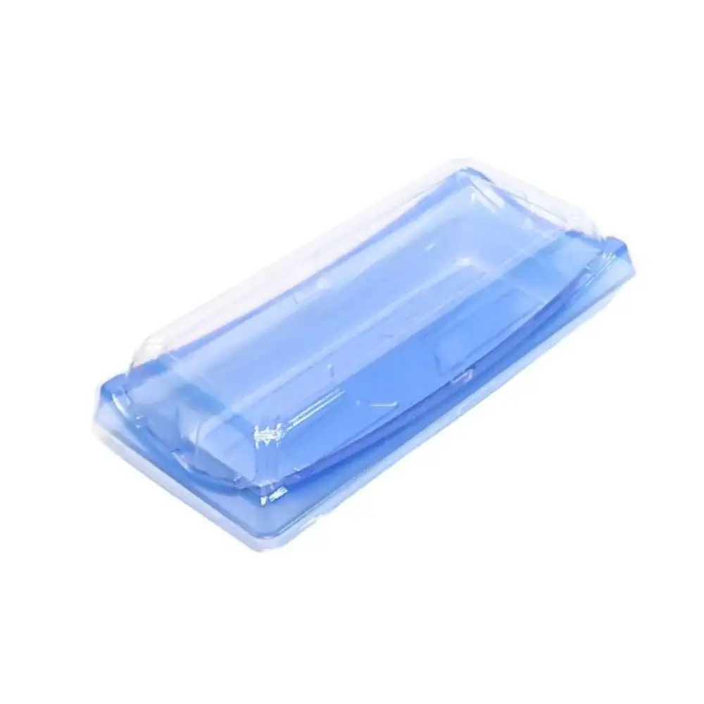 Оптовая продажа, Новое поступление, одноразовая прозрачная синяя пищевая упаковка, контейнер для суши в форме лодки