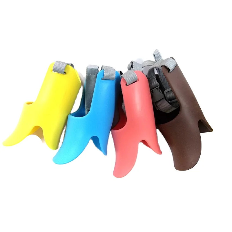 Новинка оптовая продажа силиконовая намордник для собак короткая морда противокусная лающая кошек и утка