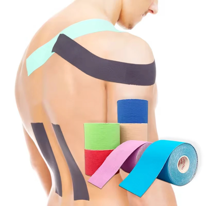 OEM Factory Supply 5cm 10 cm 15cm Vet Knee Elastic Kinesiology Tape Cotton Sportstape
