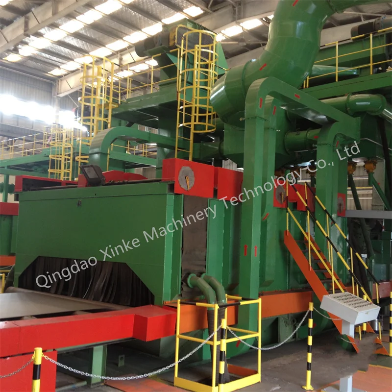 Plate Preservation Line Integrated Systems Sand Shot Blasting Machine/ Steel Electric Customized Provided Blasting Engine Parts