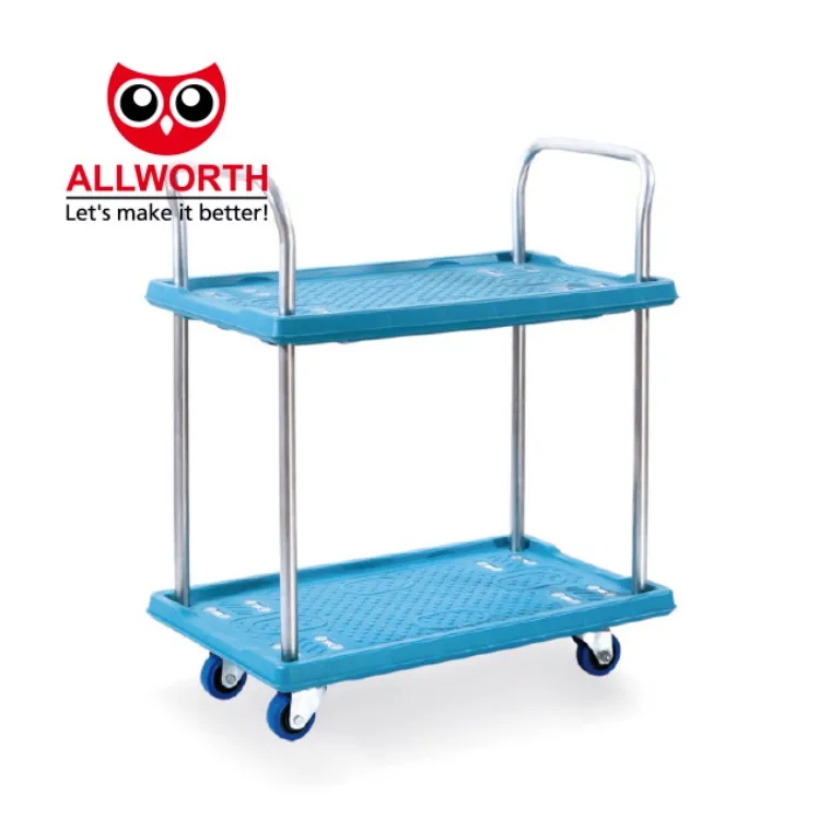 Wholesale Industrial Warehouse Trolley Wheels With Brakes Transport Cart