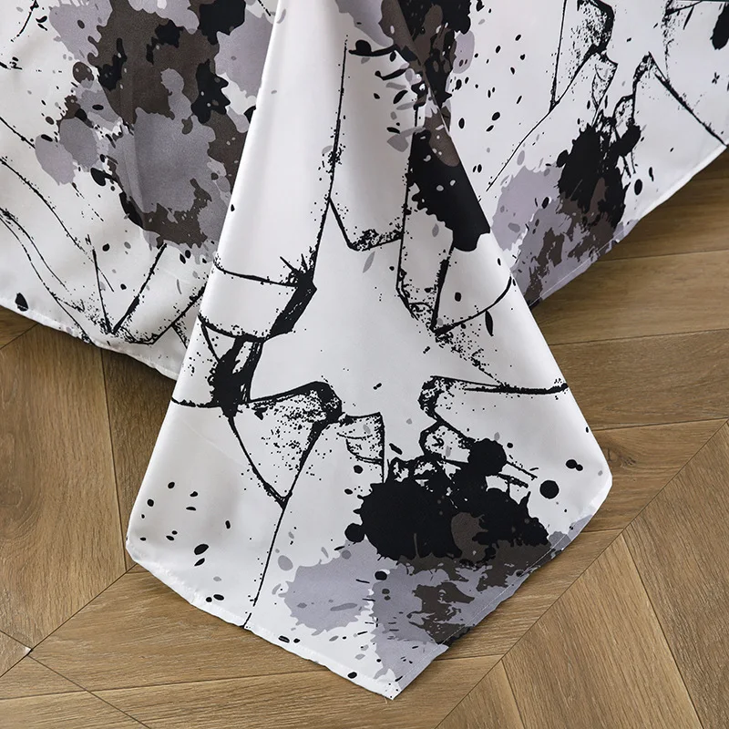 Комплект постельного белья из 100% полиэстера пододеяльник и подушка в Европейском стиле с принтом комплект трех или четырех предметов большого размера