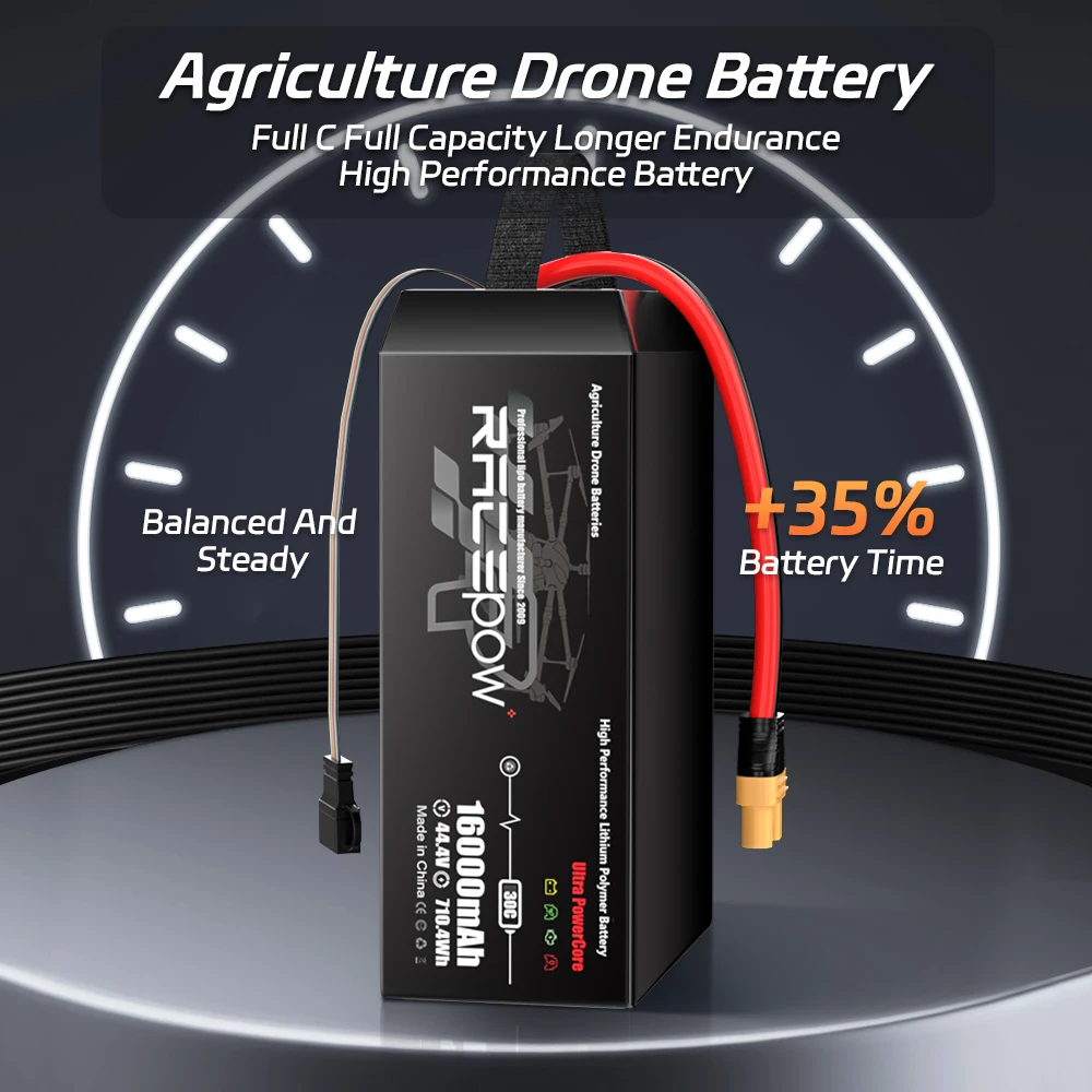 Agricultural drone battery 6S 12S 14S 16000mAh 22.2V 44.4V 25C 30C Lipo Battery  for Agri Spray  Robots Farming UAV