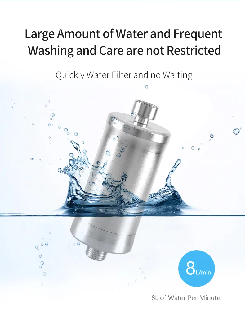 beauty shower filter Advanced Aluminum Alloy Hard Water Shower Filter With Remove Chlorine  mineral filter pressure shower