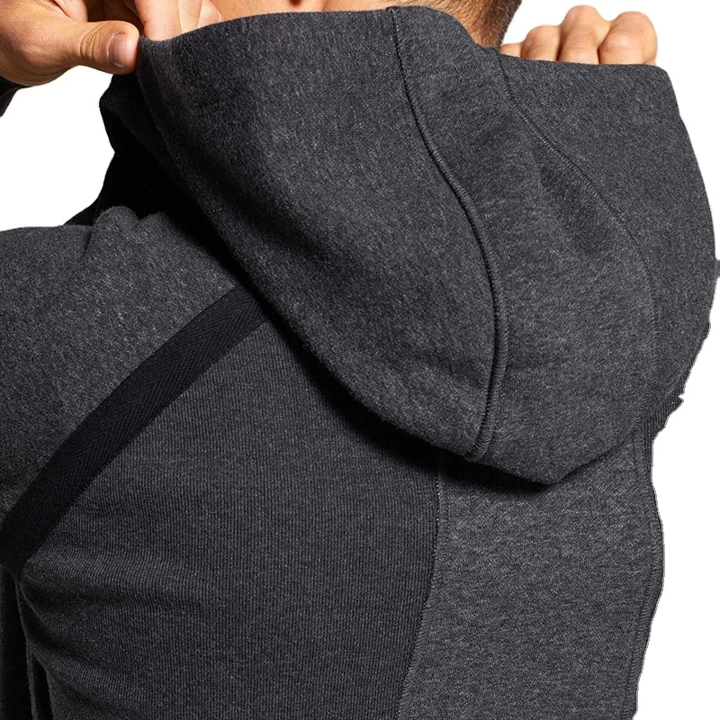 
breathable stretch full zip baseball custom gym hoodie 