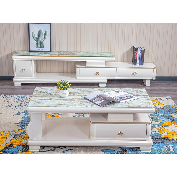 Factor direct Luxury Hot Sale Tv Stand TV cabinet Modern Living Room Support customized