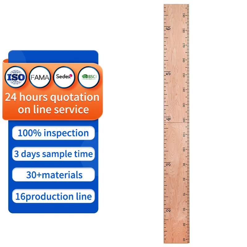 Деревянная линейка, диаграмма роста, подходит для украшения стен детского сада и украшения комнаты