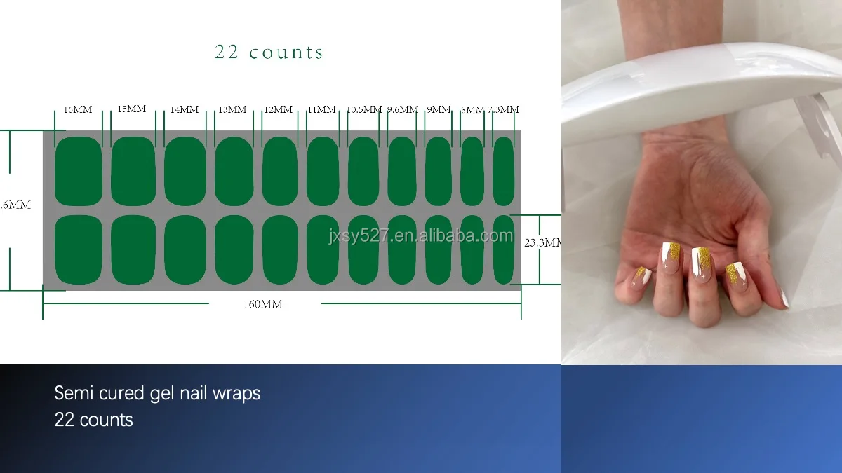 buy online factory price kikilee semi cured gel nail sticker with uv light requires uv lamp LOW MOQ