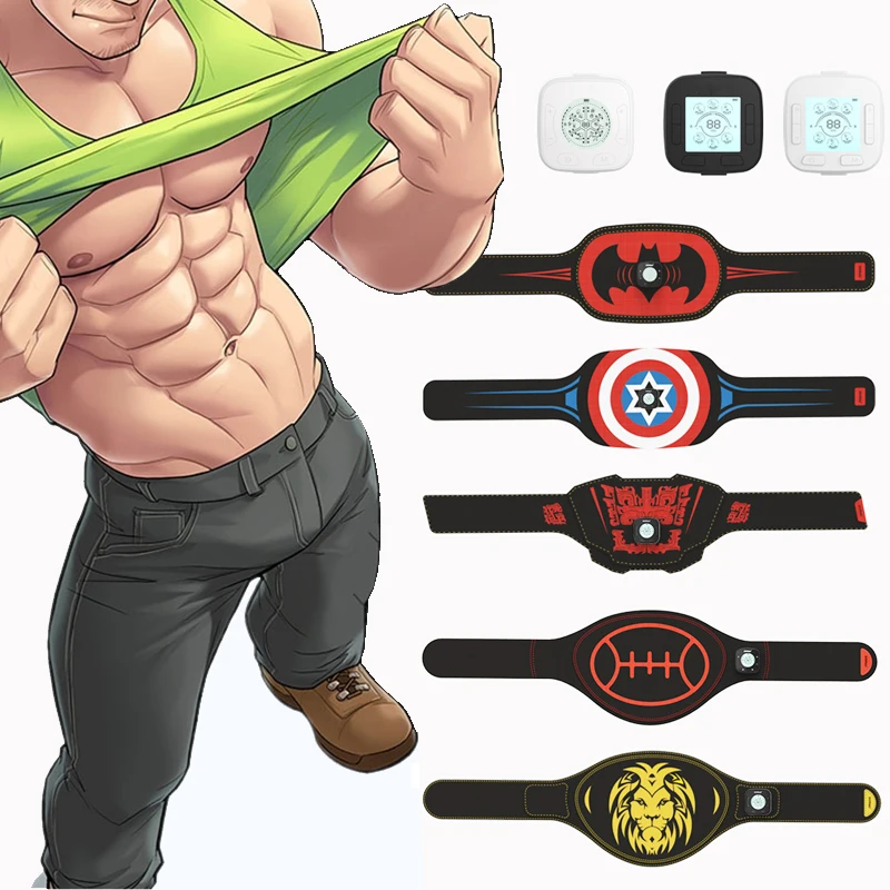 adjustable sport running fitness vibration massage compression waist trainer shaper abdominal EMS electric slimming massage belt