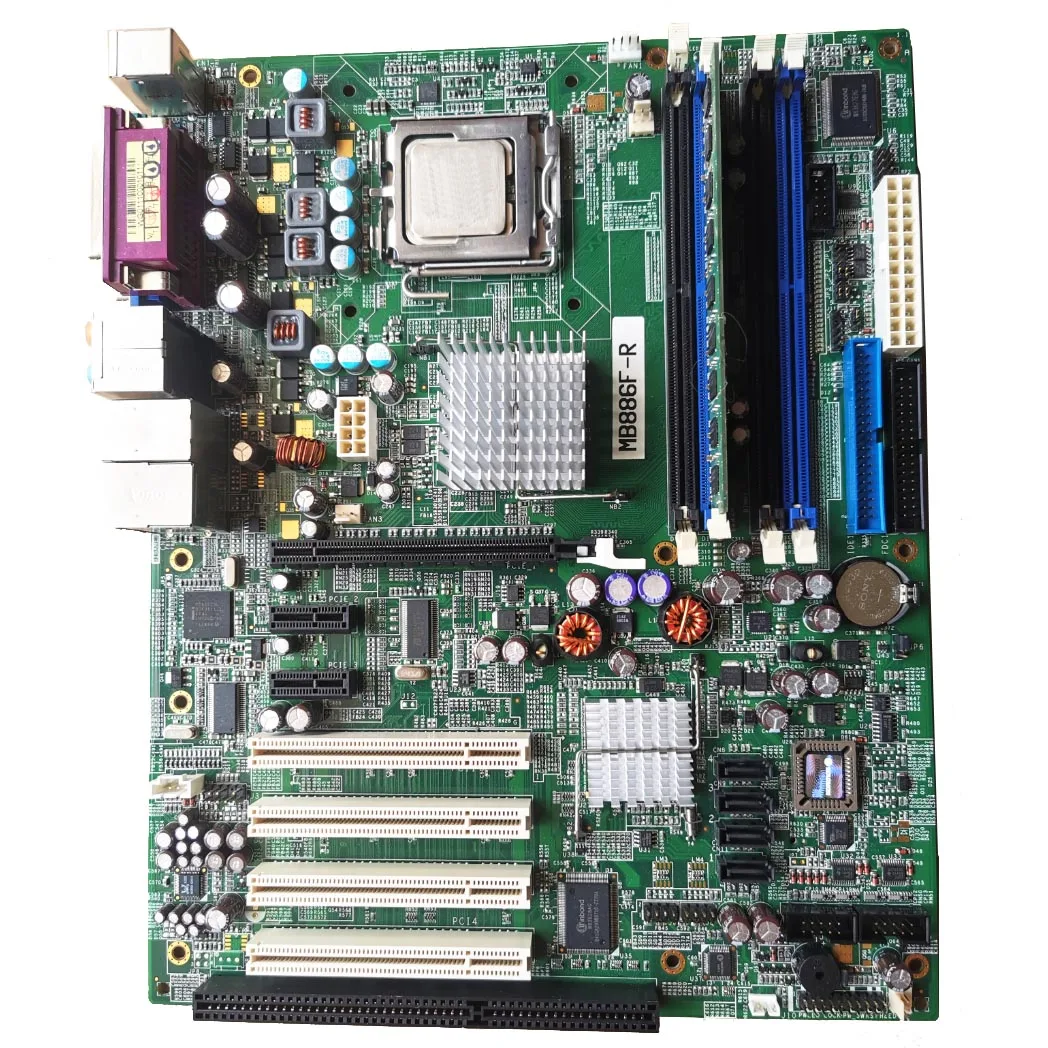 iBase MB886F-R  with 1 ISA  4 PCI  3 PCIe atx industrial LGA775 socket motherboard 2 Gbe LAN  winxp win2000 win7 system