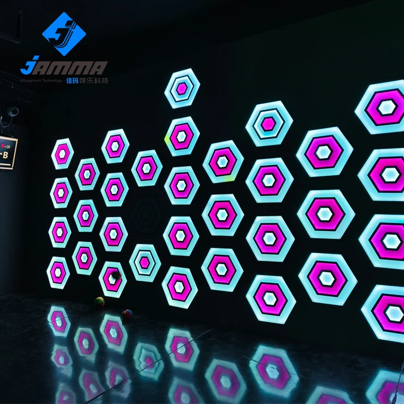 Activate Throwing Sport Reaction Games Ball Room Escape Maze Arena interactive Led Light Activity Wall Ball Game