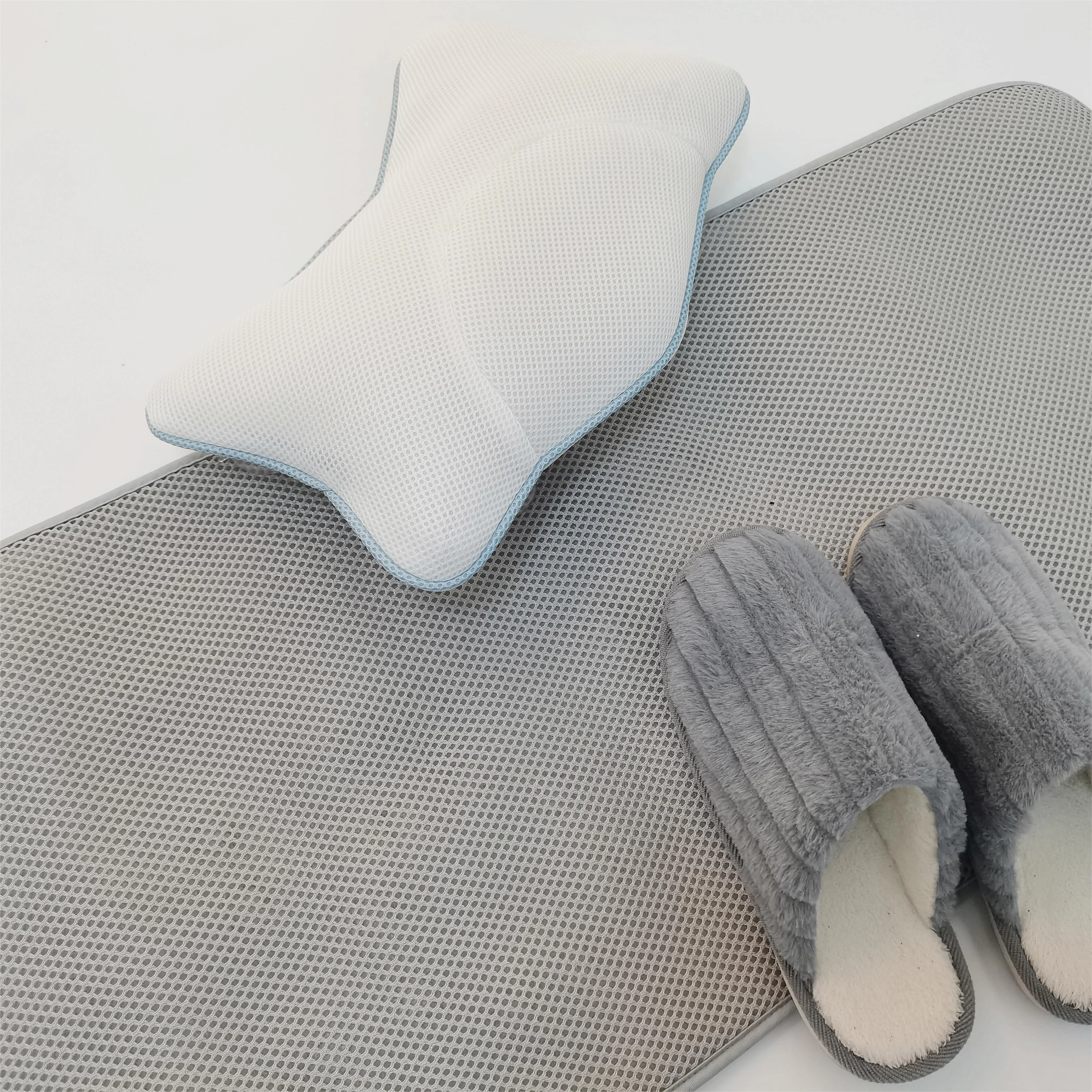 3D mesh fabric soft comfortable bathtub mat for bath