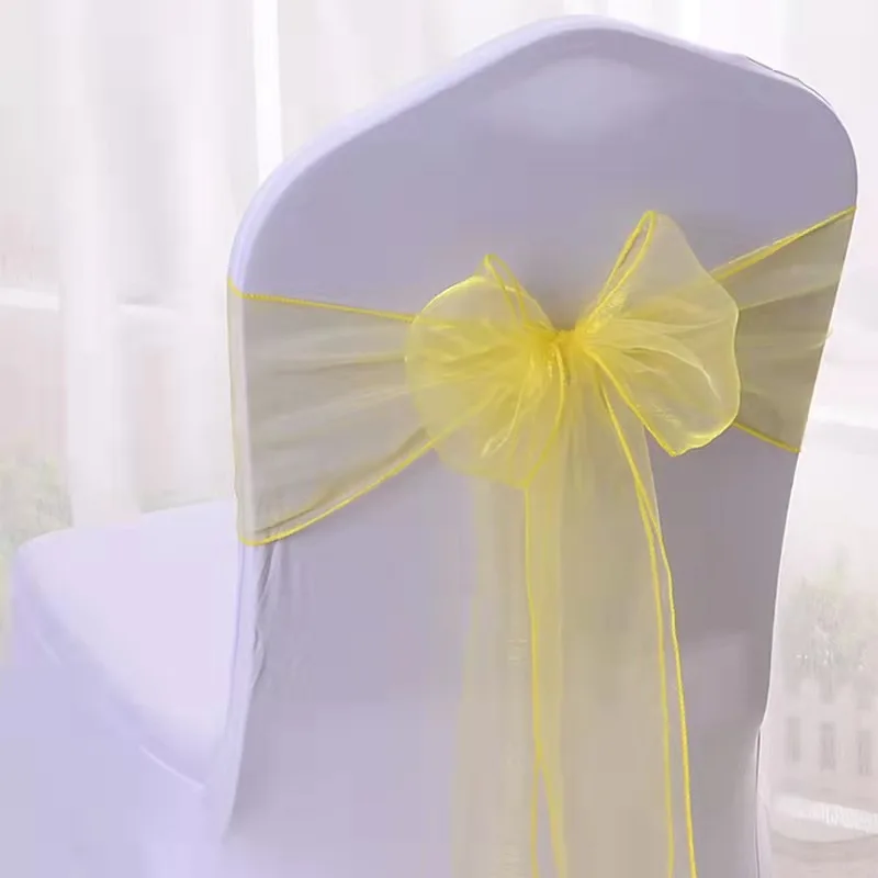 Customizable Color Chair Covers Sash Wedding Decoration Elastic Chair Sash