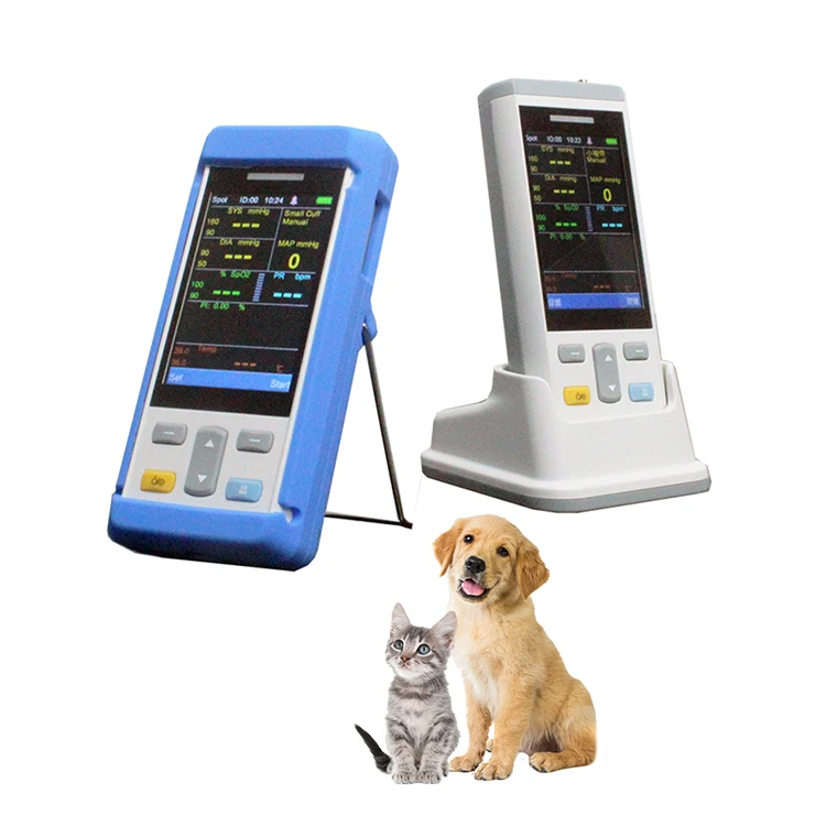 Portable Hospital Emergency Monitor Vet Multi-parameter Equipment Vet Veterinary Blood Pressure Monitor
