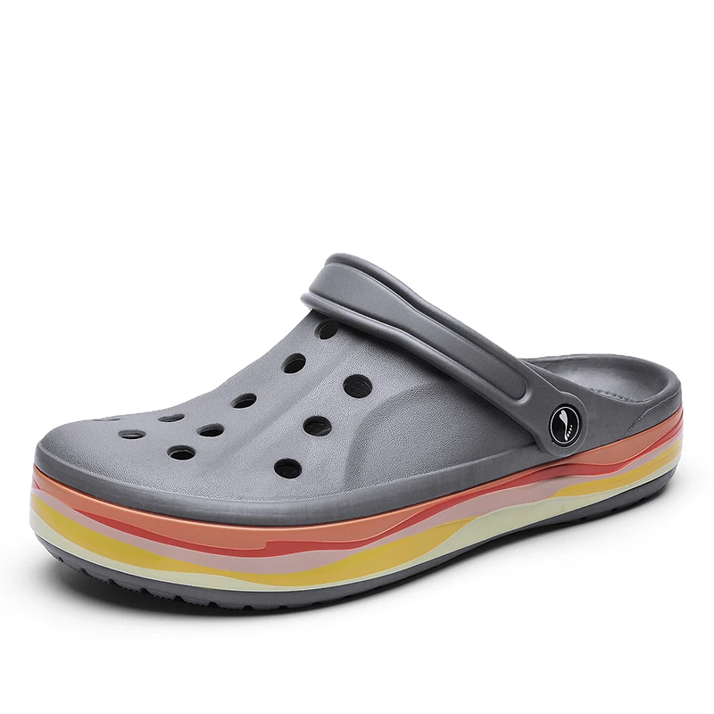 Лидер продаж, модные летние пляжные мужские сабо