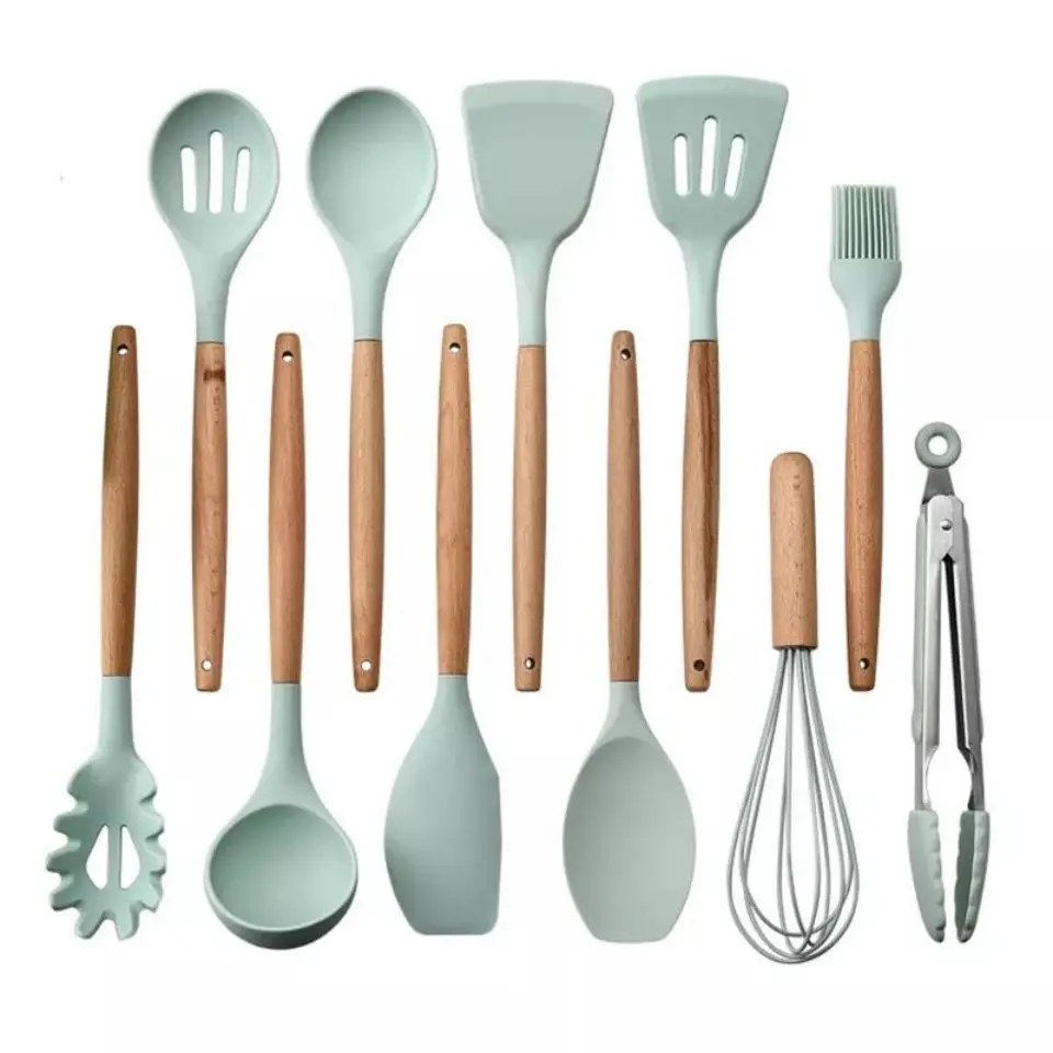amazon top seller 2023 new arrival cheap silicone 5 7 10 12 pcs home kitchen utensils set TOOLs