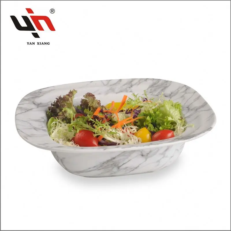 Marble Ceramic Bowl Set Porcelain Tableware Wholesale Serving Bowl Set Porcelain Square Salad Bowls
