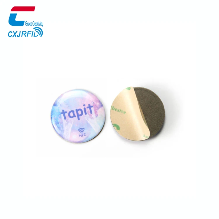 Waterproof NFC Tag Rigid Tags Token Card Programmable Small Size Smart Label and Tag with Adhesive