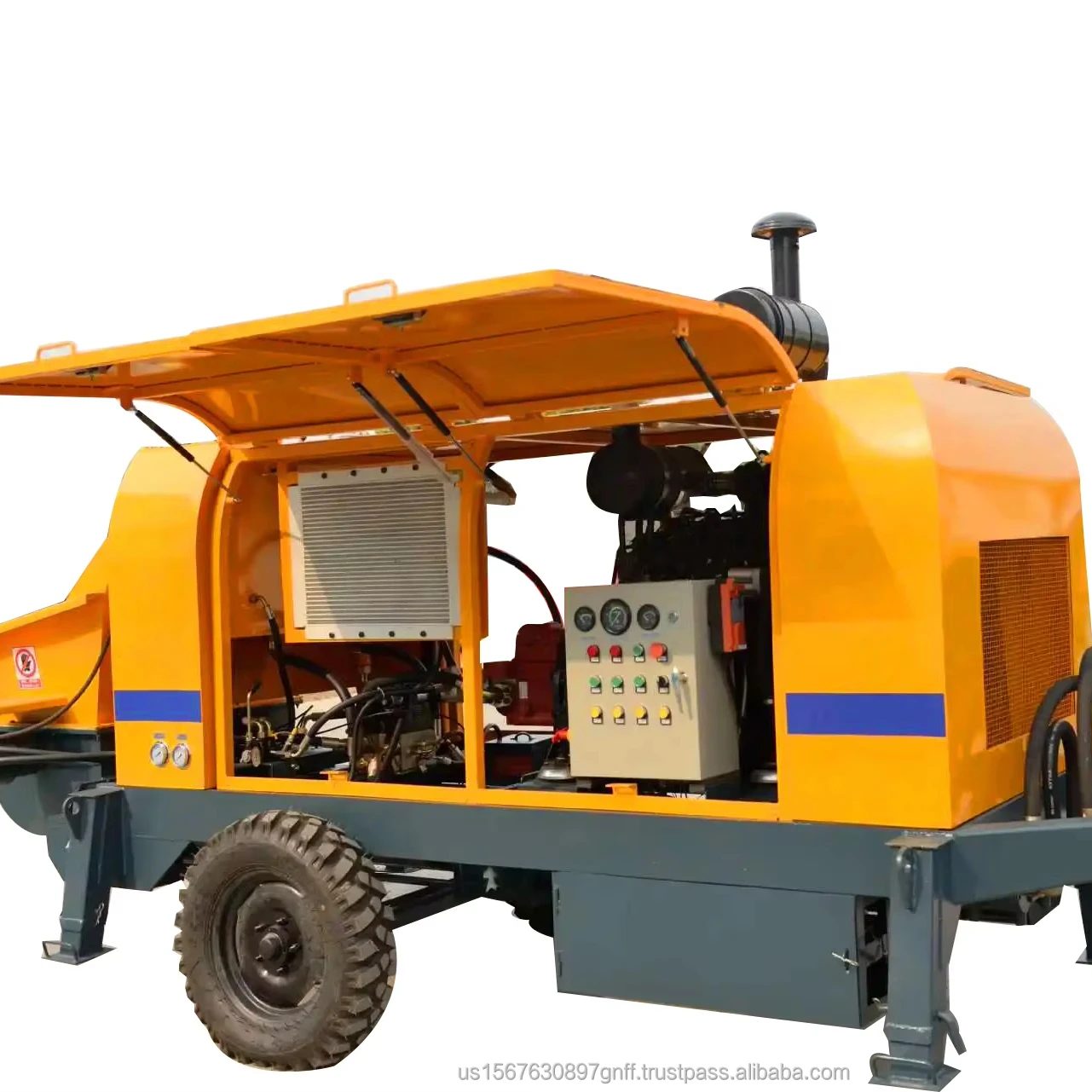 Hot Sale Cement Conveyor Pump Equipment Fine Aggregate Concrete Hydraulic Pumps China Concrete Pump