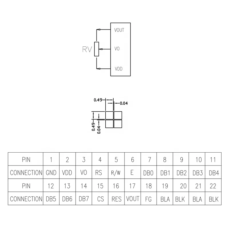 TCC 240*64 Графический ЖК-модуль LC7981 STN 24064