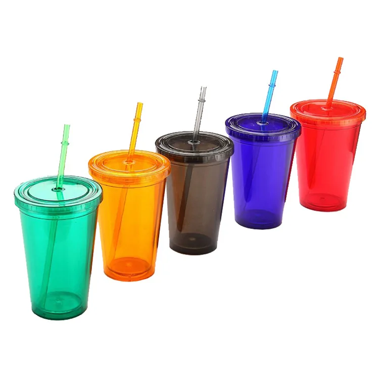 Пластиковые чашки, стакан для напитков, пластиковая чашка под заказ с крышками и соломинкой, пластиковые чашки