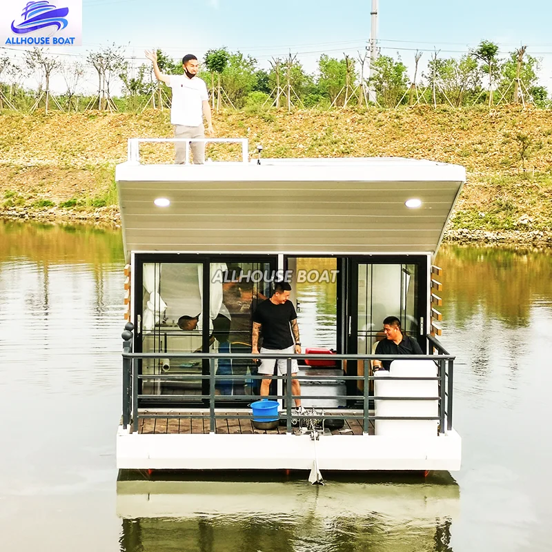 House Boat Luxury Floating Water House Pontoon Boat Yacht Luxury Boat Houseboat