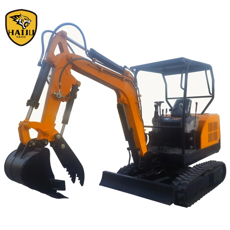 CE/EPA4/Euro V Approved Small Excavator 1.8 Ton 2 Ton Mini Crawler Excavator With Hydraulic Thumb Clip HJ20
