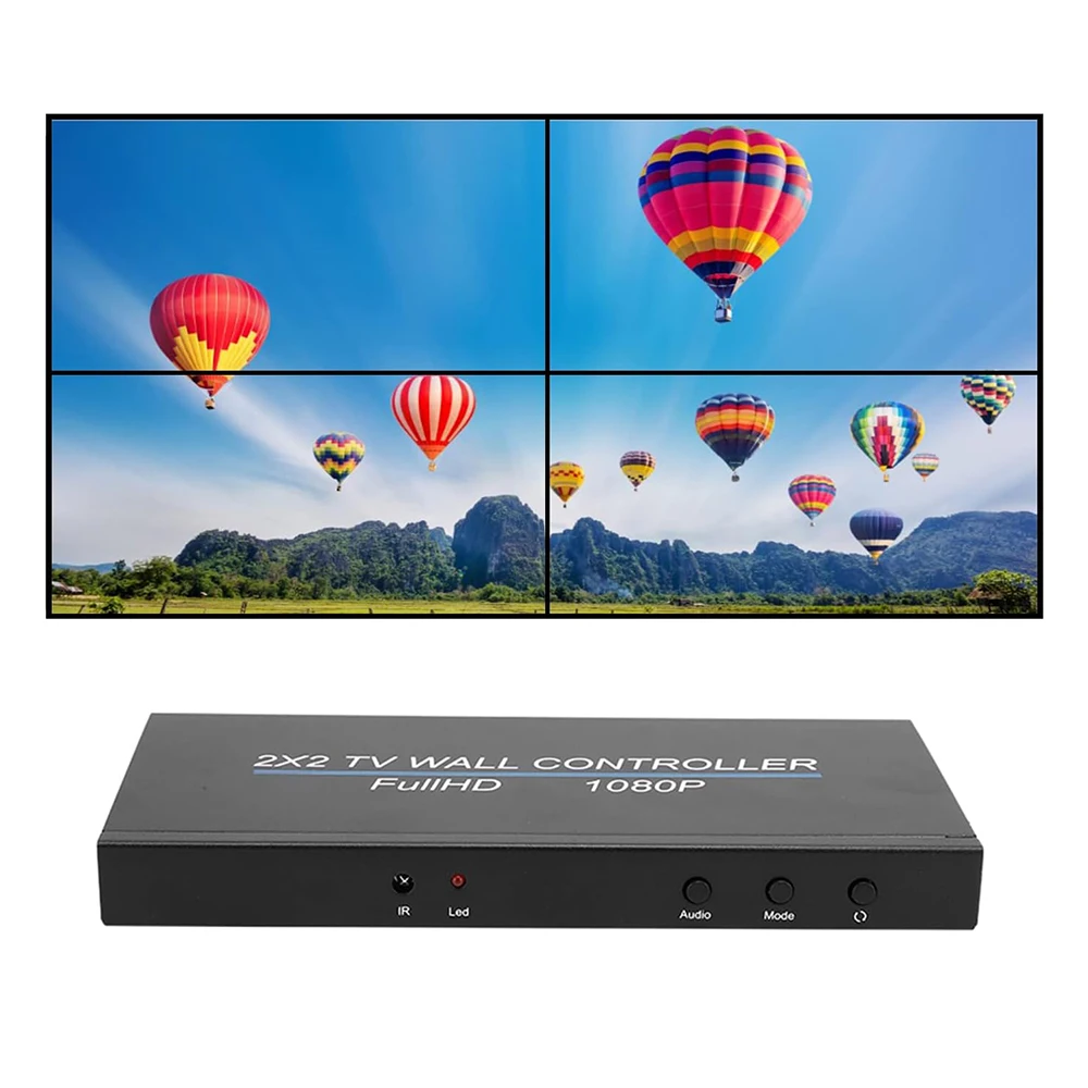 2*2 видео настенный контроллер HDMI видеоизображения процессор Сращивание экрана четкости изображения поддержки сращивания